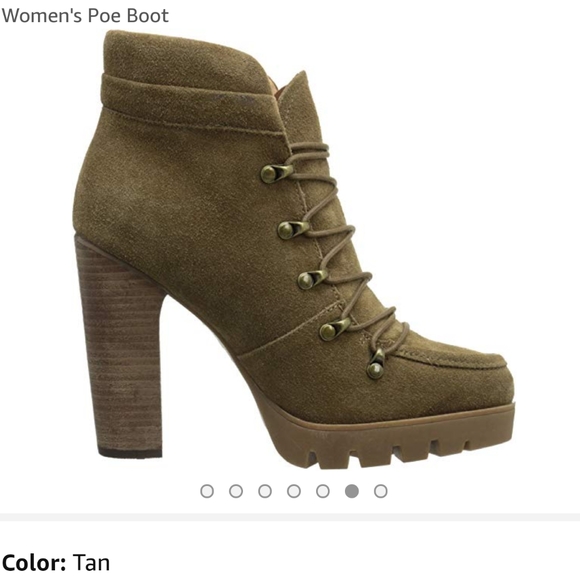 NEW Report Signature Poe suede lace up tan booties - Picture 2 of 7